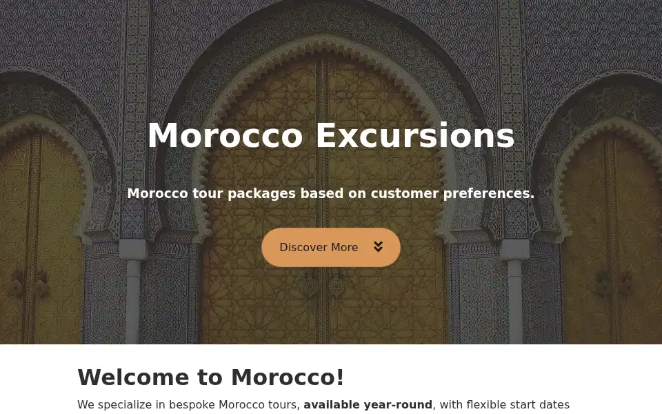 Screenshot of morocco-excursion.com