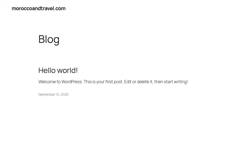 Screenshot of moroccoandtravel.com