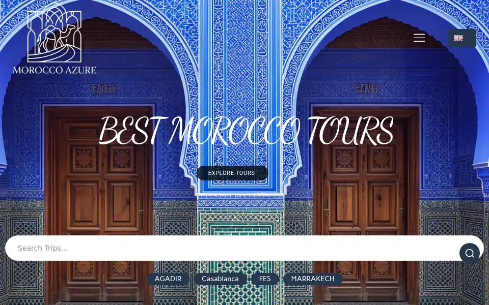 Screenshot of moroccoazure.com