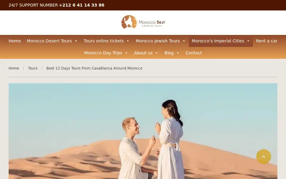 Screenshot of moroccobestsaharatours.com