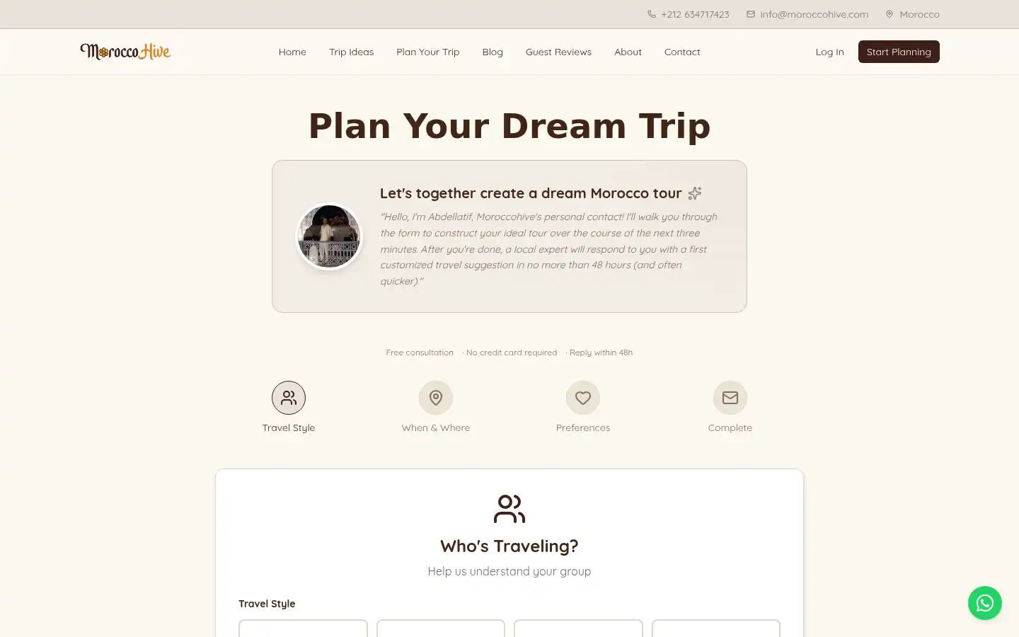 Screenshot of moroccohive.com