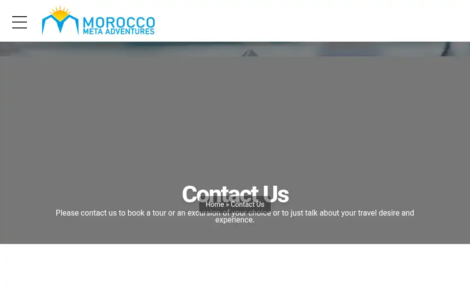 Screenshot of moroccometaadventures.com
