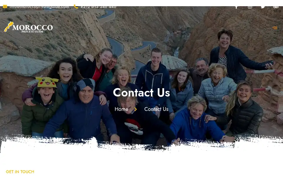 Screenshot of moroccoprivateguide.com
