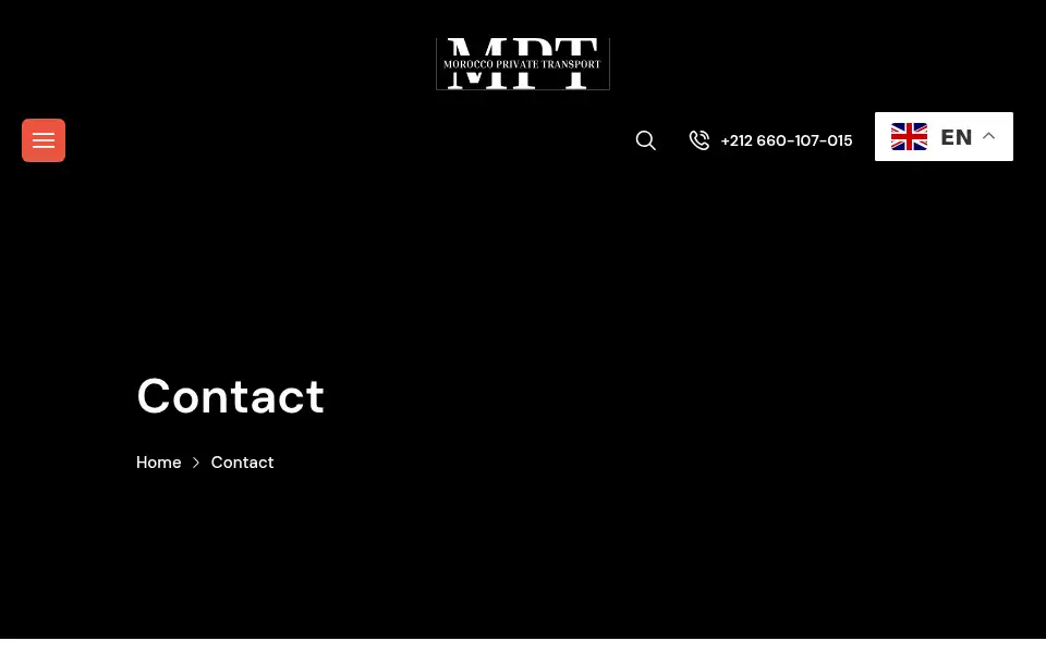 Screenshot of moroccoprivatetransport.com