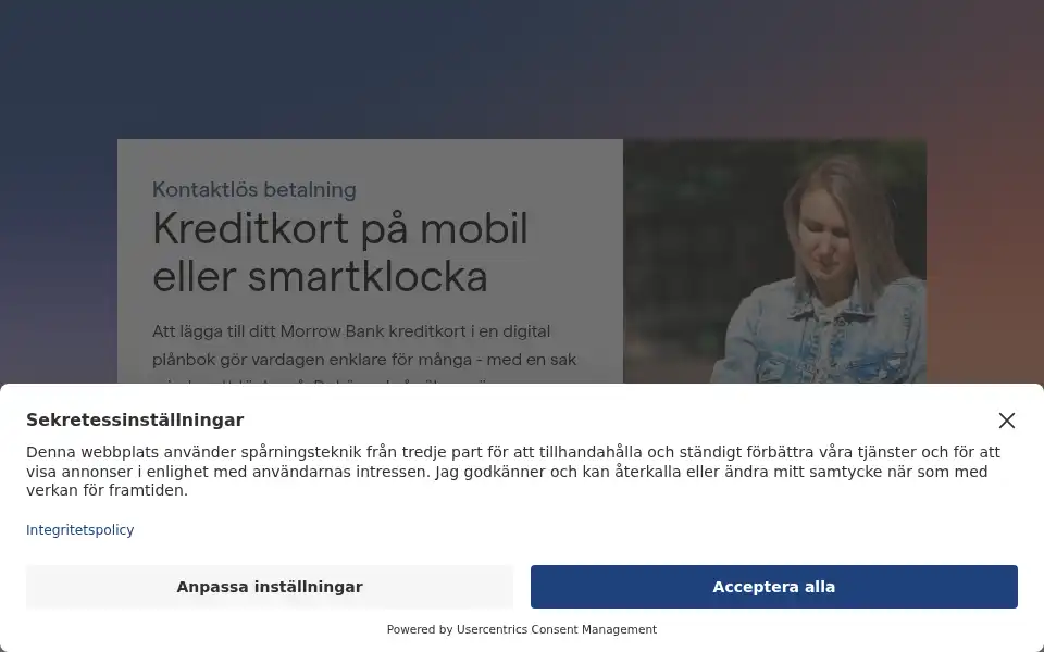 Screenshot of morrowbank.se