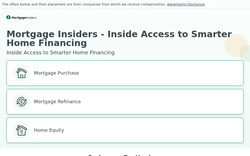 Screenshot of mortgage-insiders.com