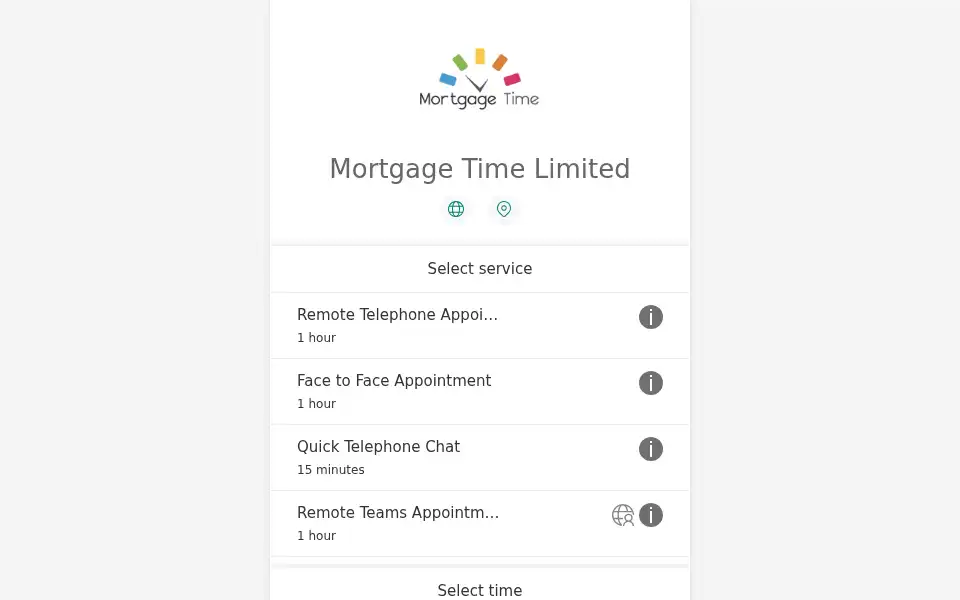 Screenshot of mortgage-time.co.uk