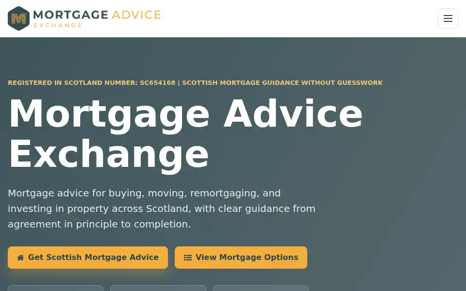 Screenshot of mortgageadviceexchange.co.uk