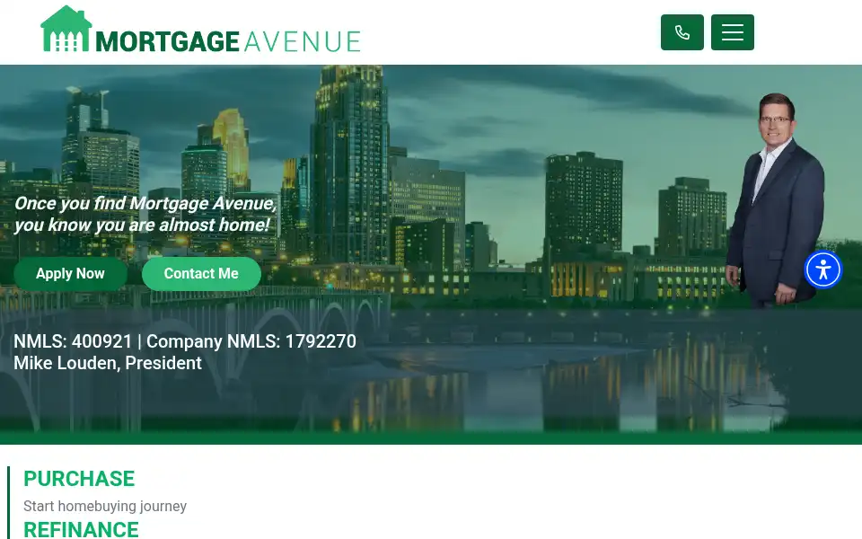 Screenshot of mortgageave.com