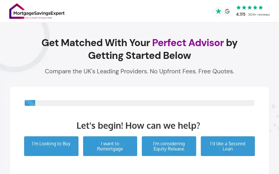 Screenshot of mortgagesavingsexpert.co.uk