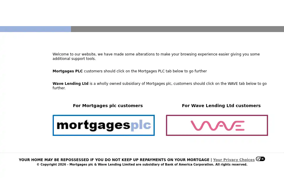 Screenshot of mortgagesplc.com