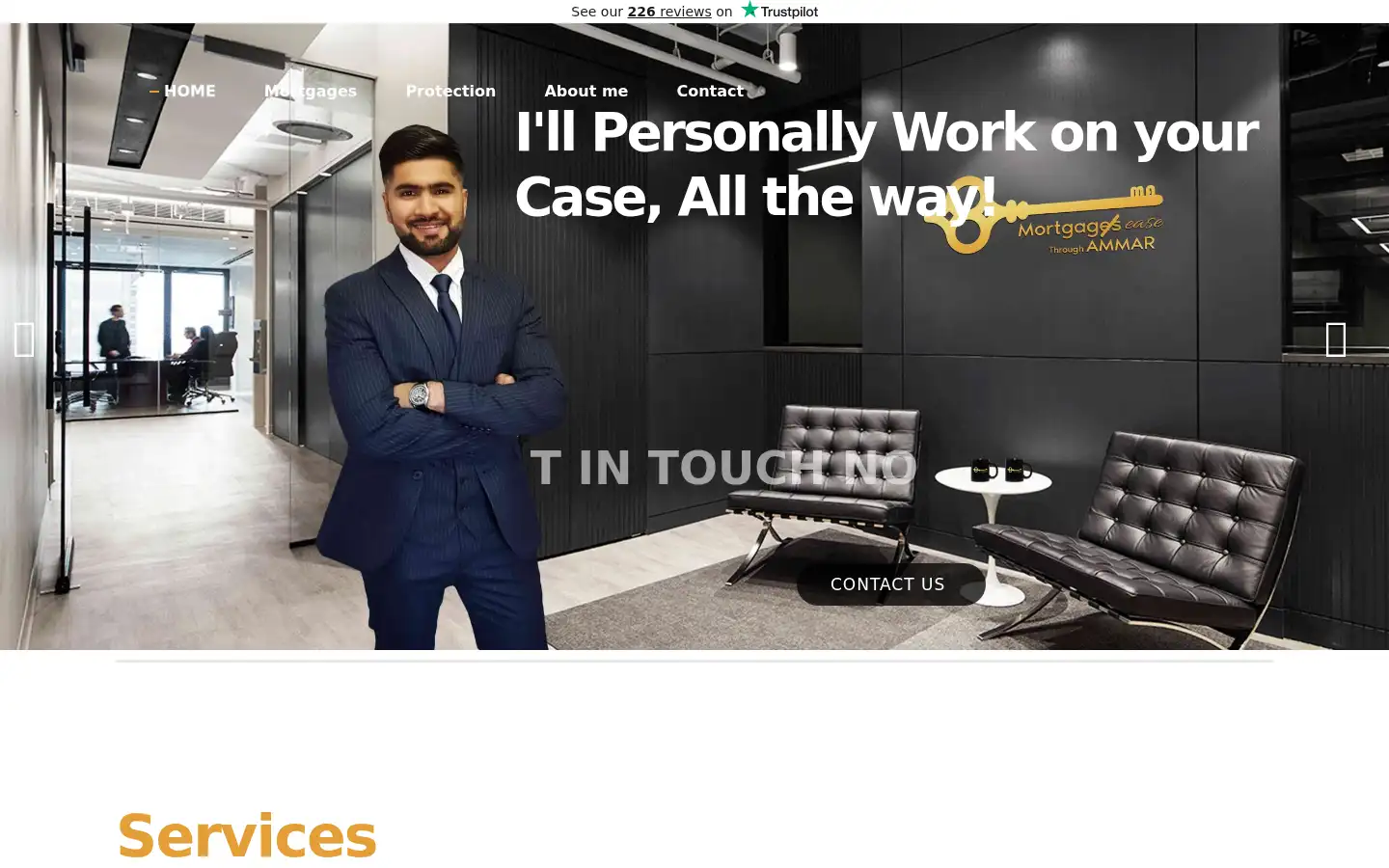 Screenshot of mortgagesthroughammar.co.uk