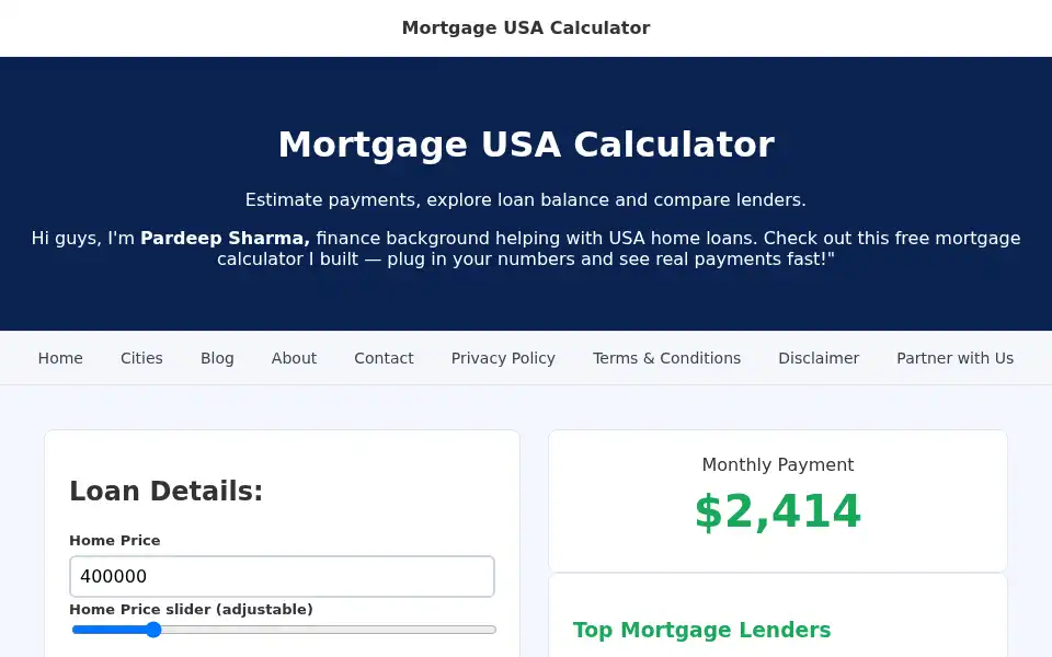 Screenshot of mortgageusa.online