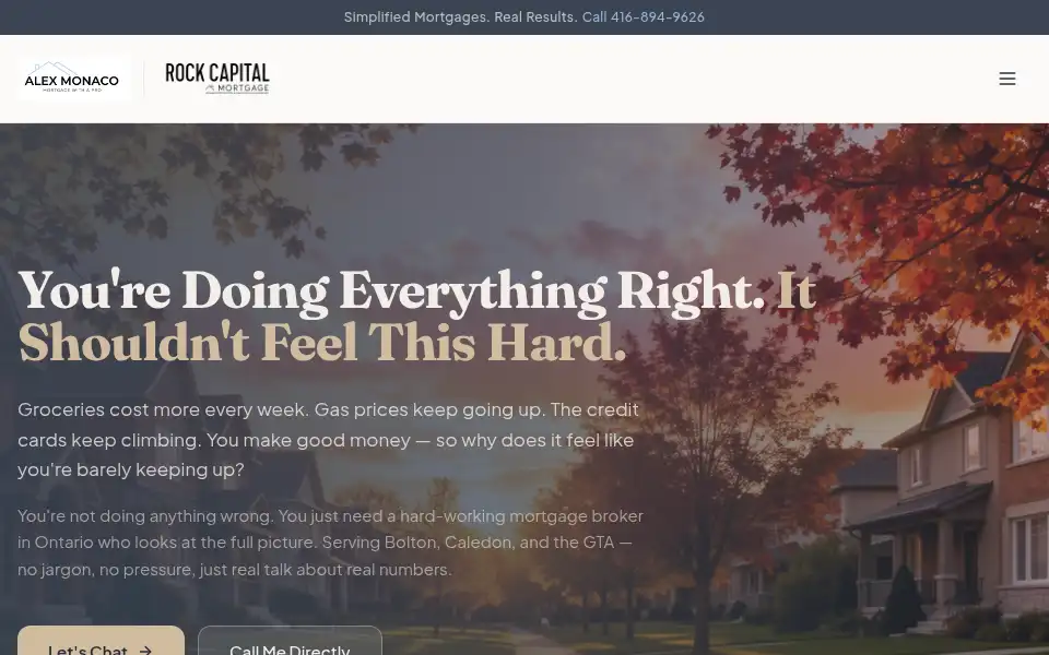 Screenshot of mortgagewithapro.com