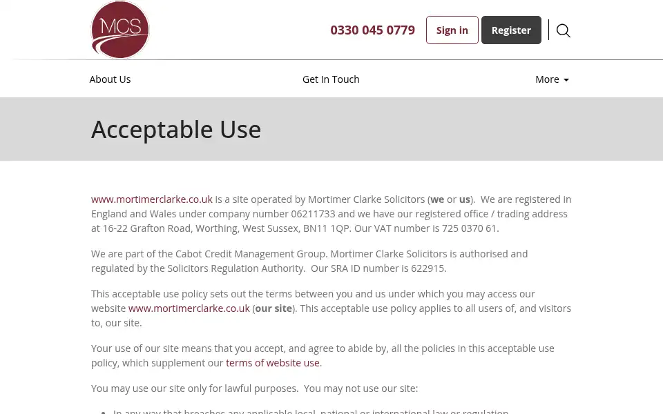 Screenshot of mortimerclarke.co.uk