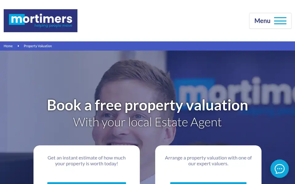 Screenshot of mortimers-property.co.uk