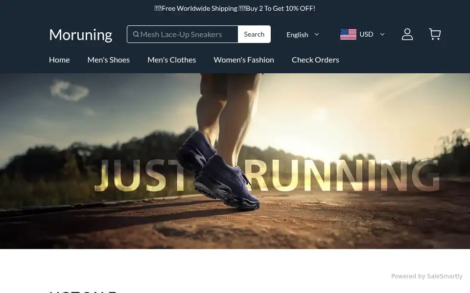 Screenshot of moruning.com