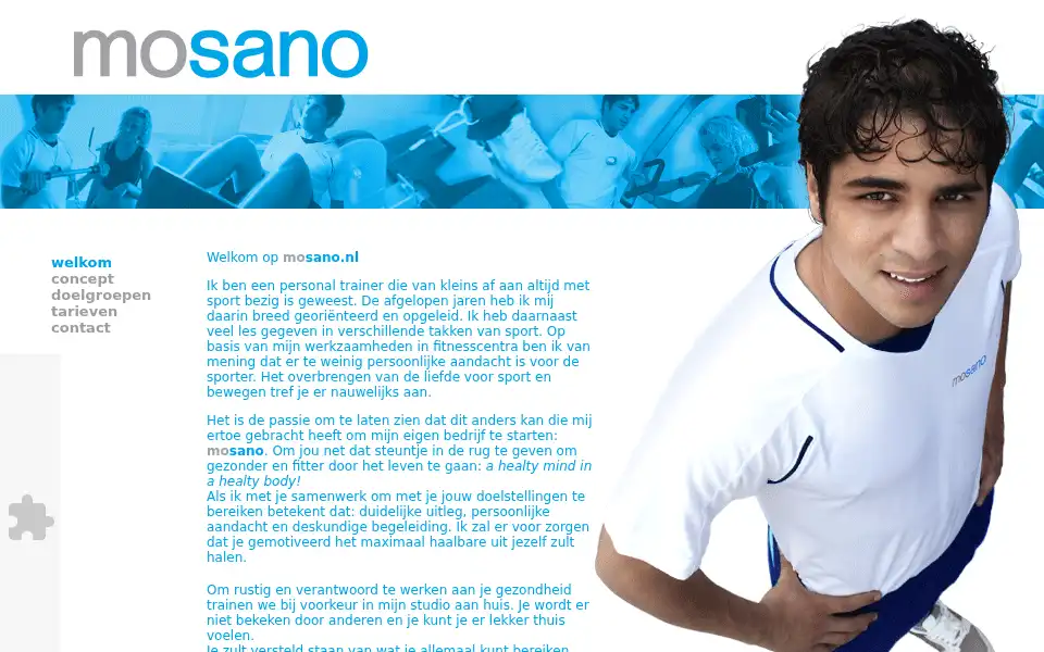 Screenshot of mosano.nl
