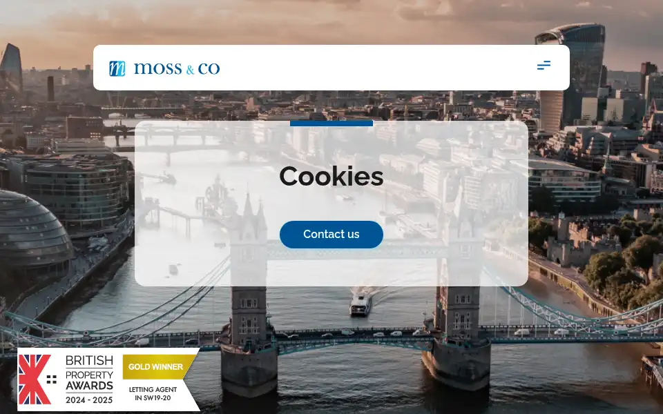Screenshot of mosslondonlettings.co.uk