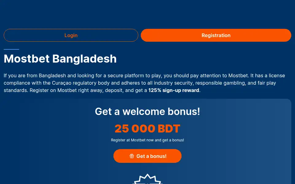 Screenshot of mostbet-bangladesh.bet