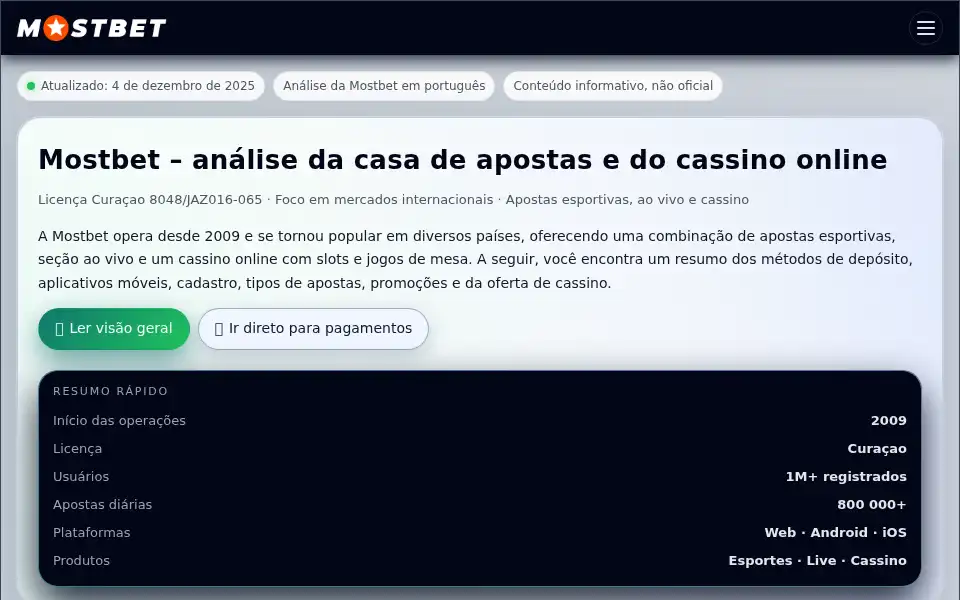 Screenshot of mostbet-pt.club