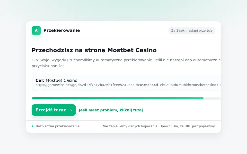 Screenshot of mostbetcasino7.pl