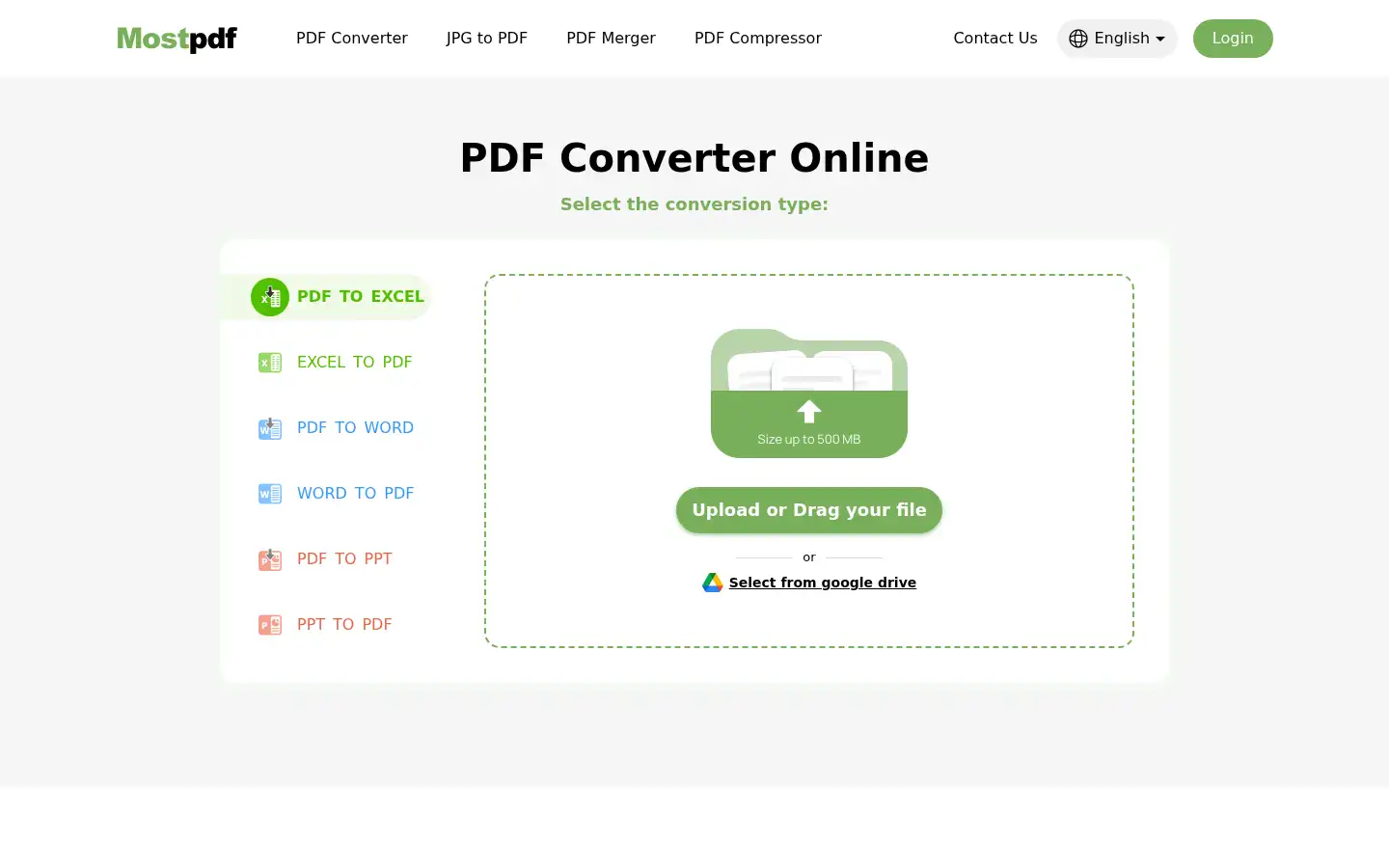 Screenshot of mostpdf.co