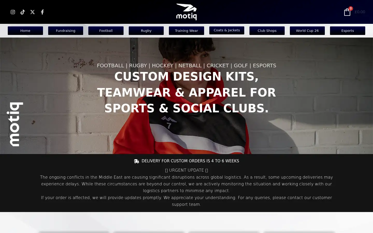 Screenshot of motiq.co.uk
