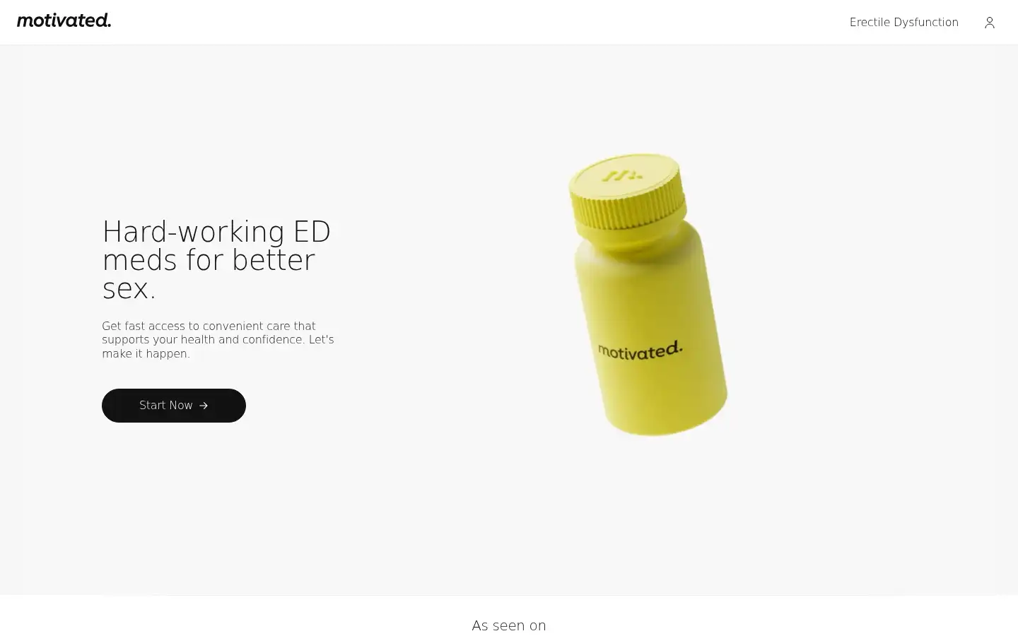 Screenshot of motivated.com