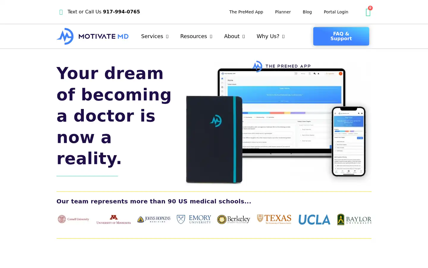 Screenshot of motivatemd.com