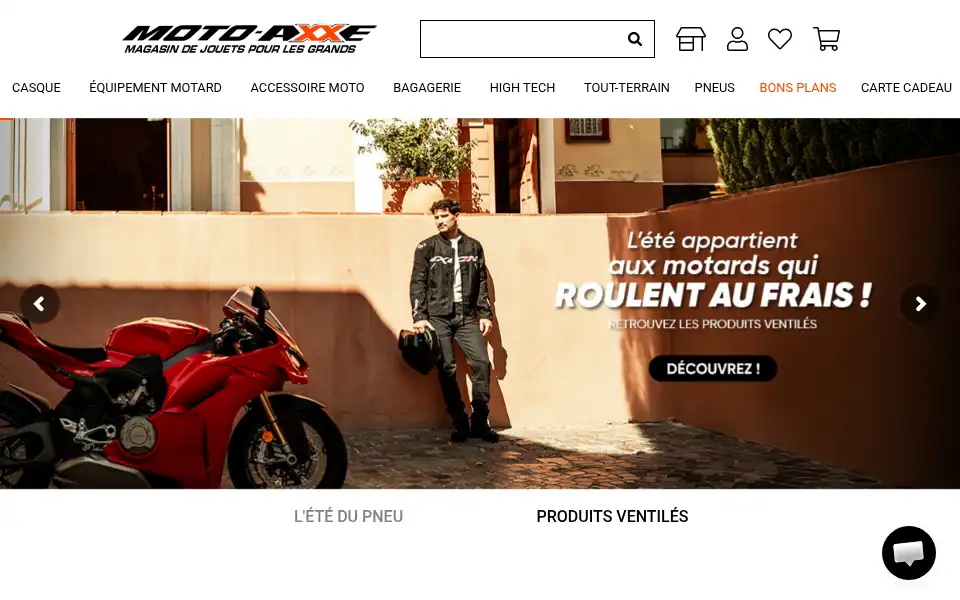 Screenshot of moto-axxe.fr
