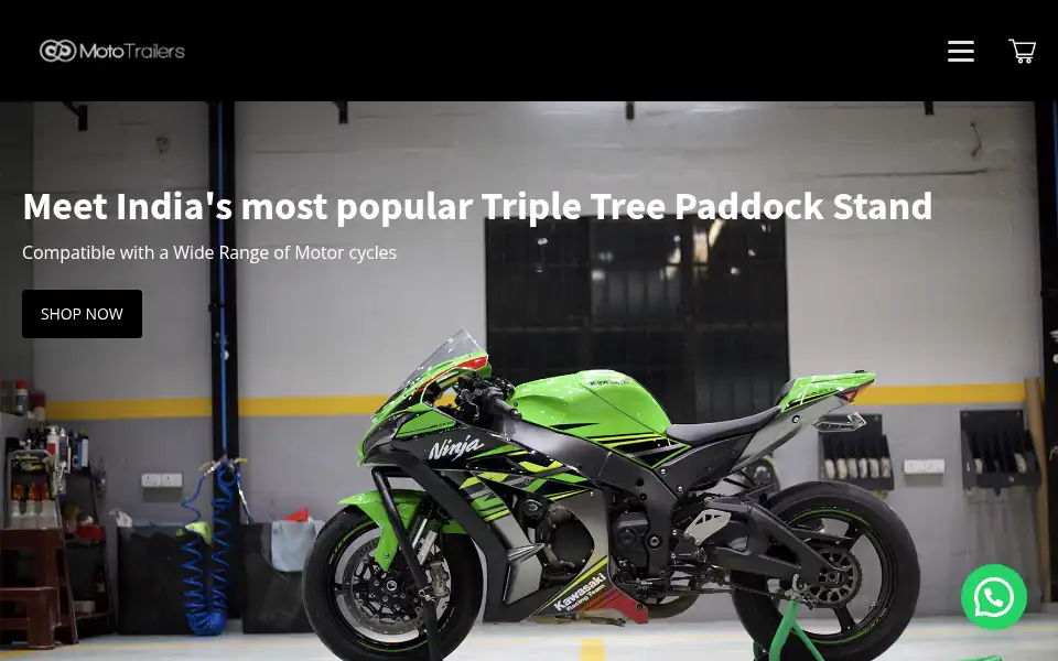 Screenshot of moto-trailers.com