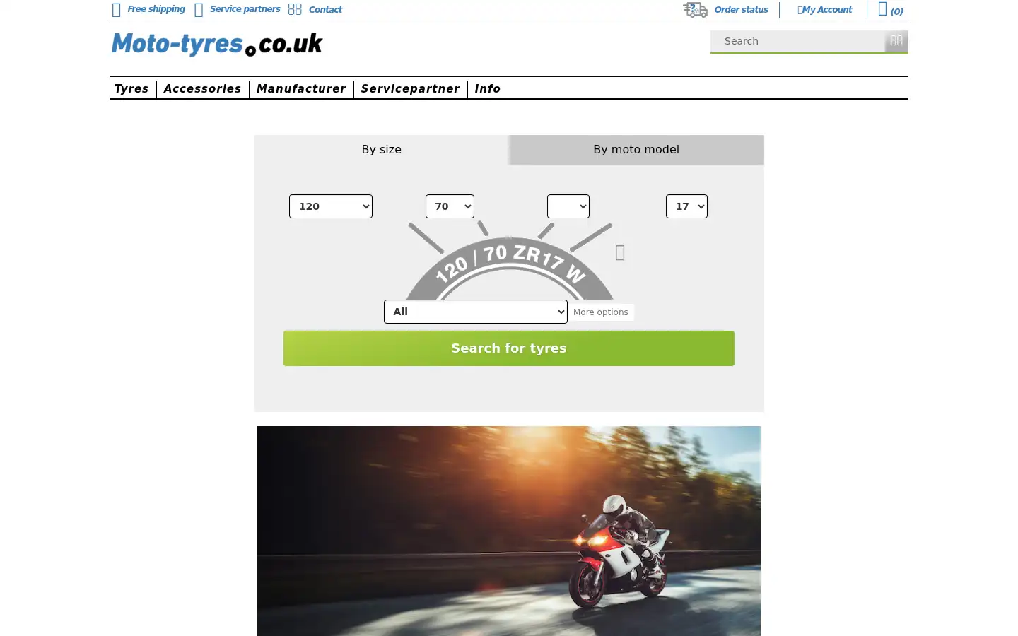Screenshot of moto-tyres.co.uk