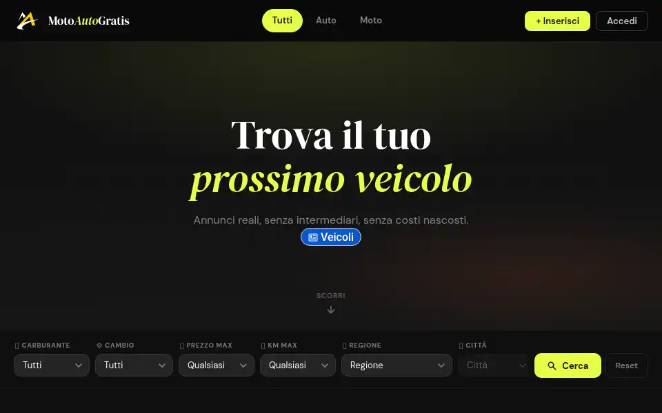 Screenshot of motoautogratis.it