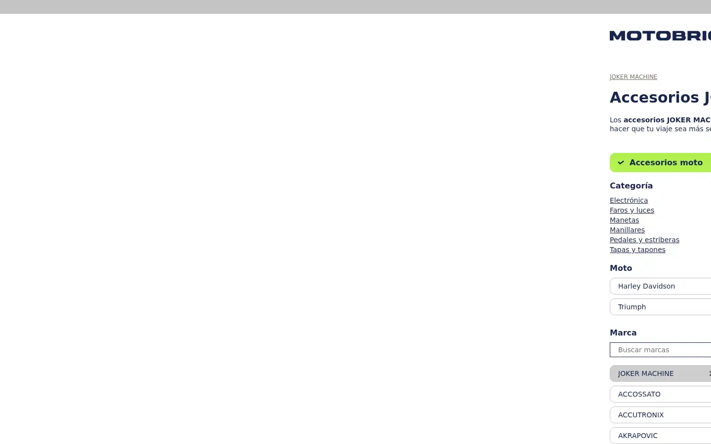 Screenshot of motobrica.com