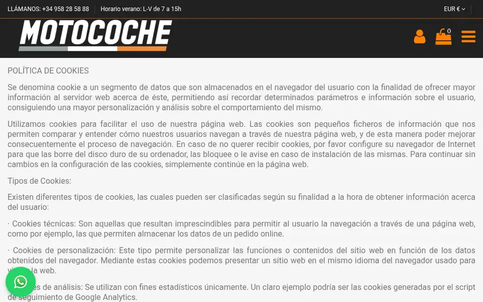 Screenshot of motocoche.com
