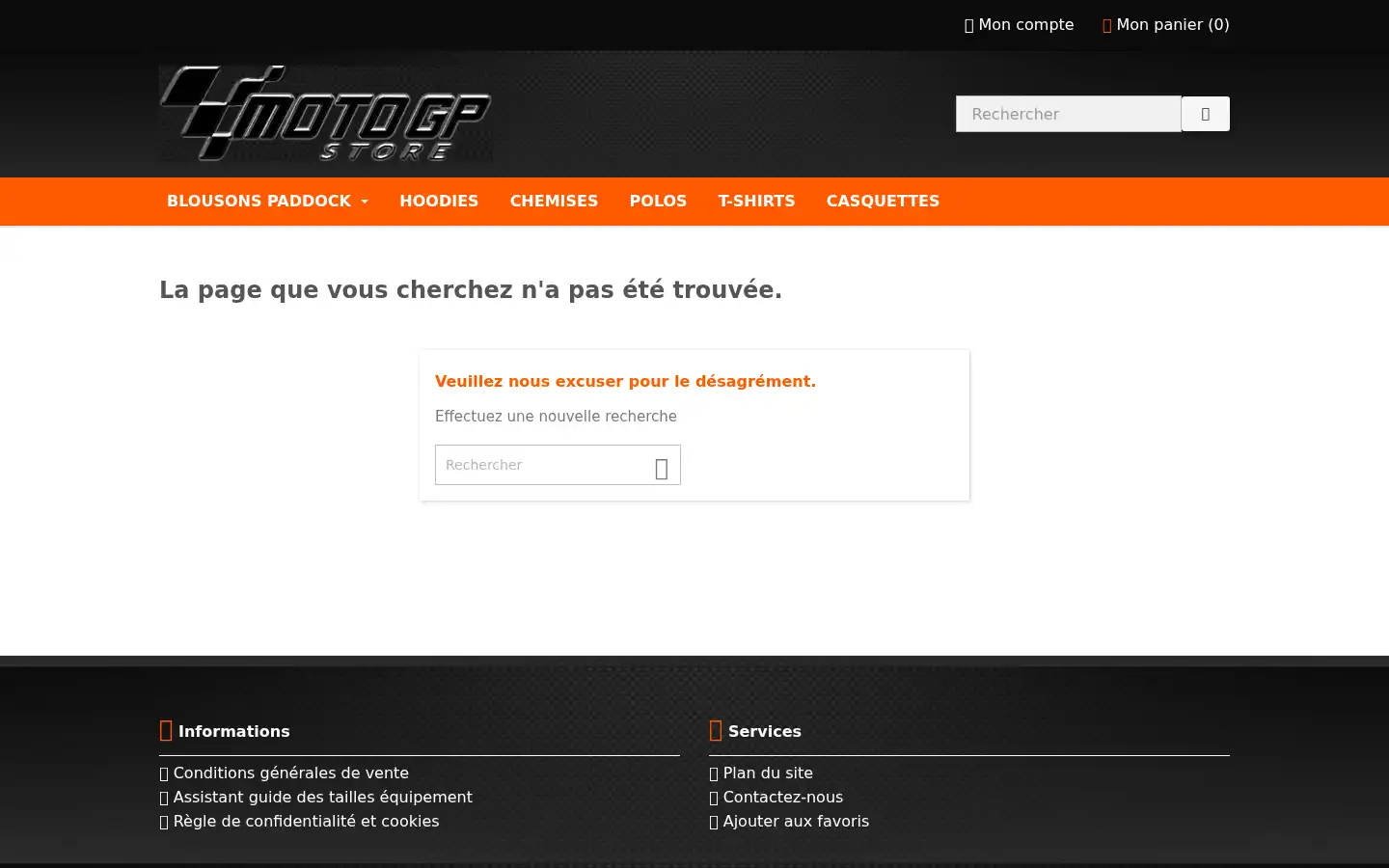 Screenshot of motogp-store.com