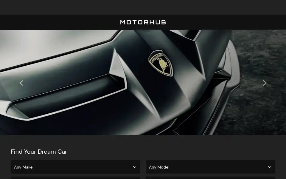 Screenshot of motor-hub.co.uk