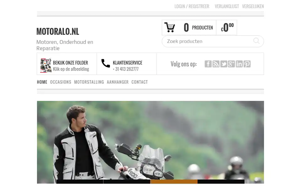 Screenshot of motoralo.nl