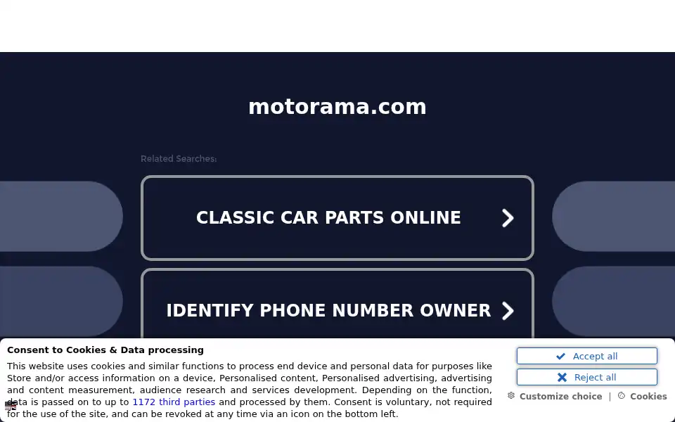 Screenshot of motorama.com