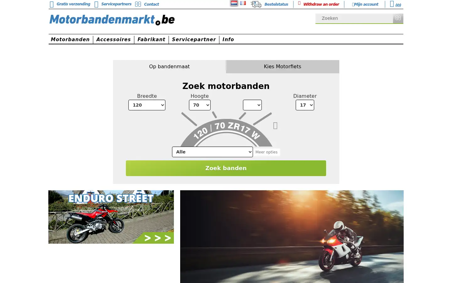Screenshot of motorbandenmarkt.be