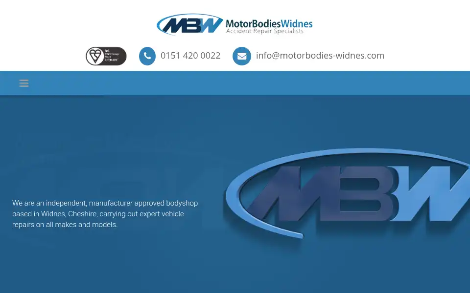 Screenshot of motorbodieswidnes.co.uk
