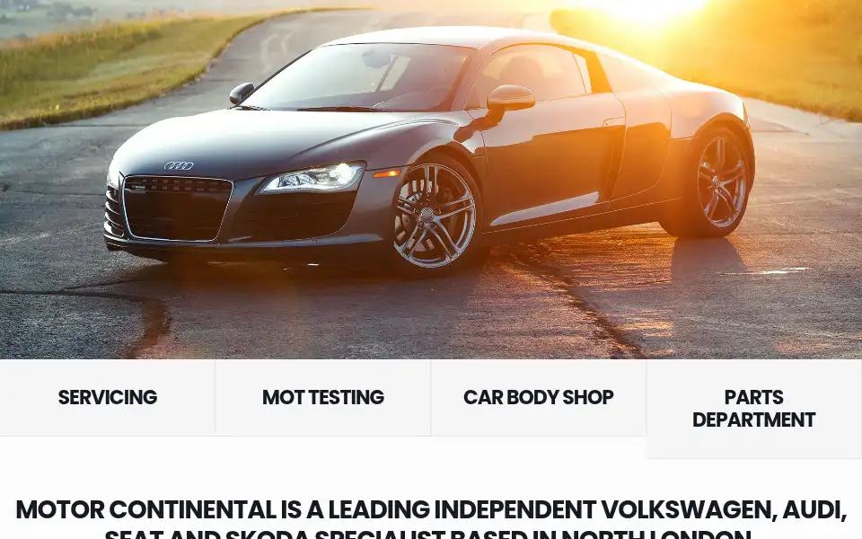 Screenshot of motorcontinental.co.uk