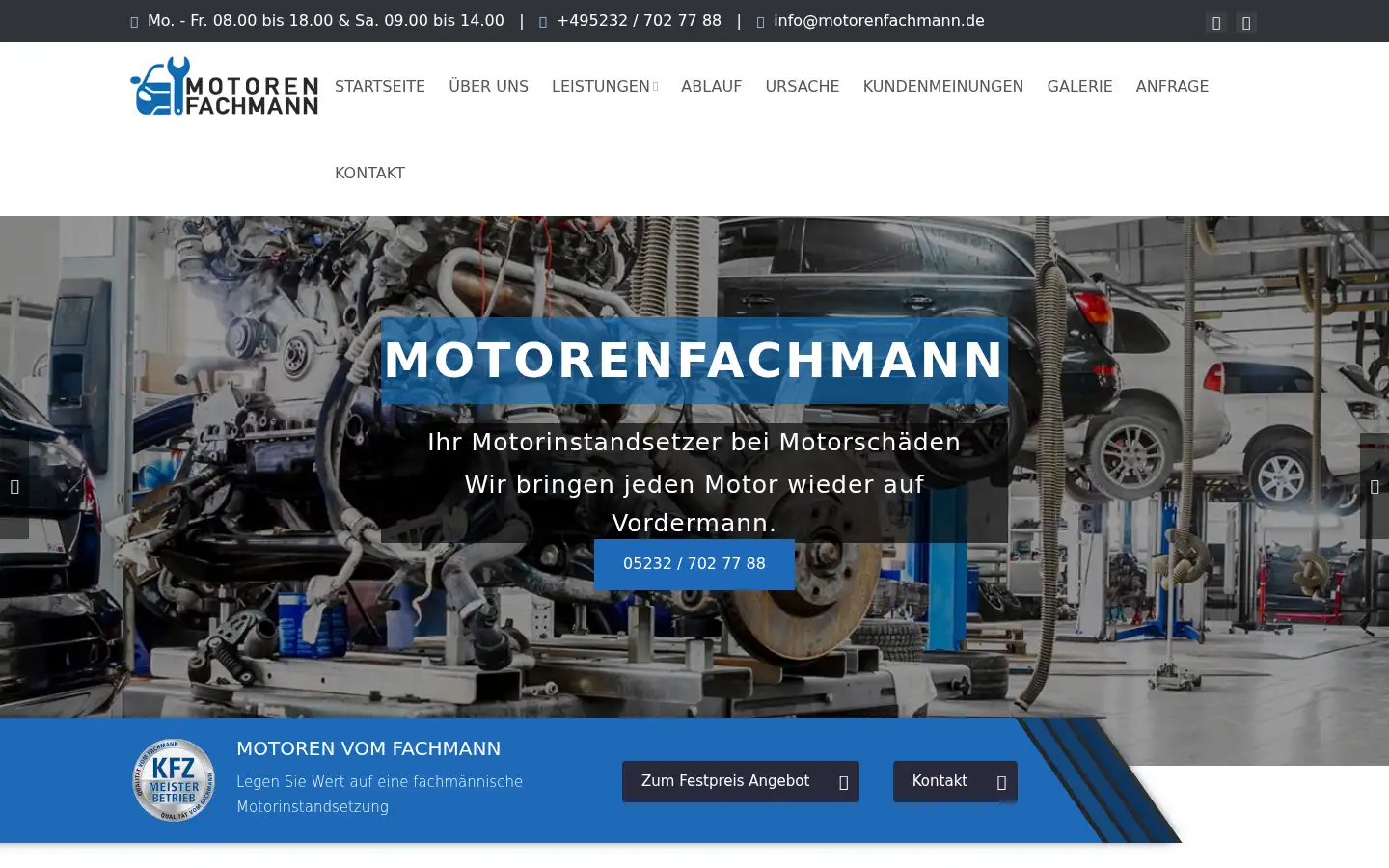 Screenshot of motorenfachmann.de