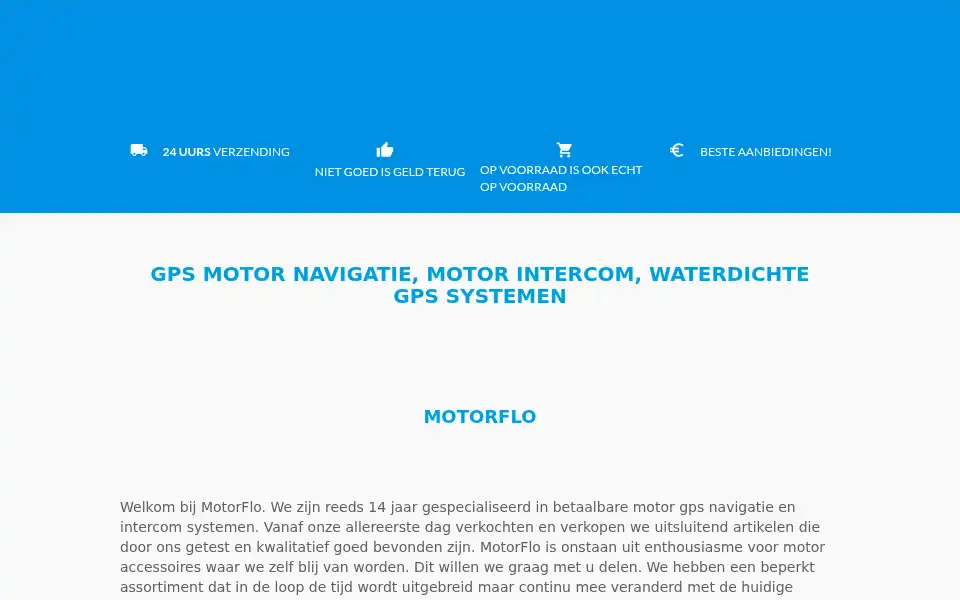 Screenshot of motorflo.nl