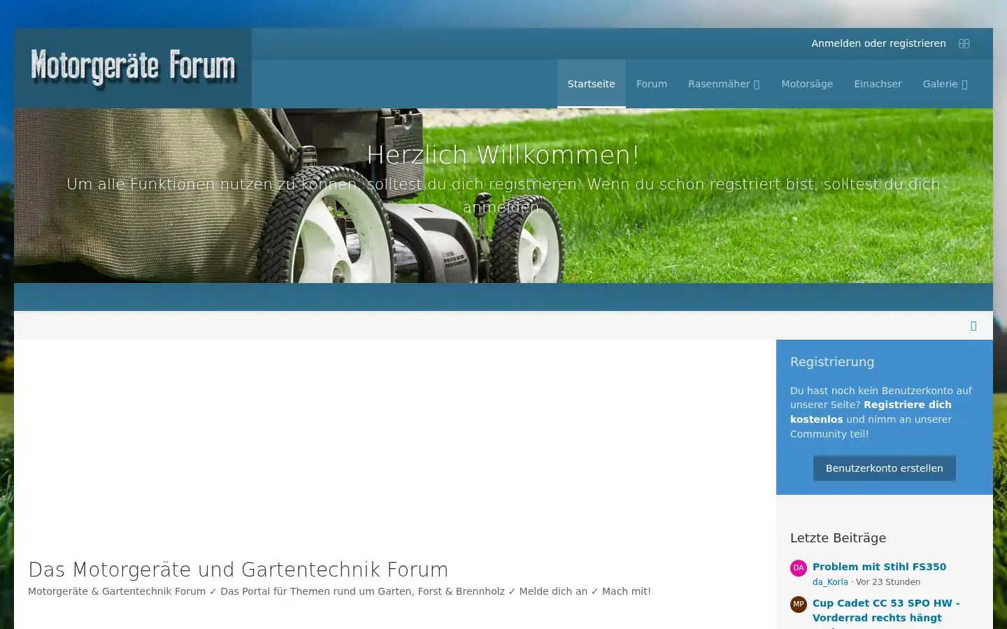 Screenshot of motorgeraete-forum.de