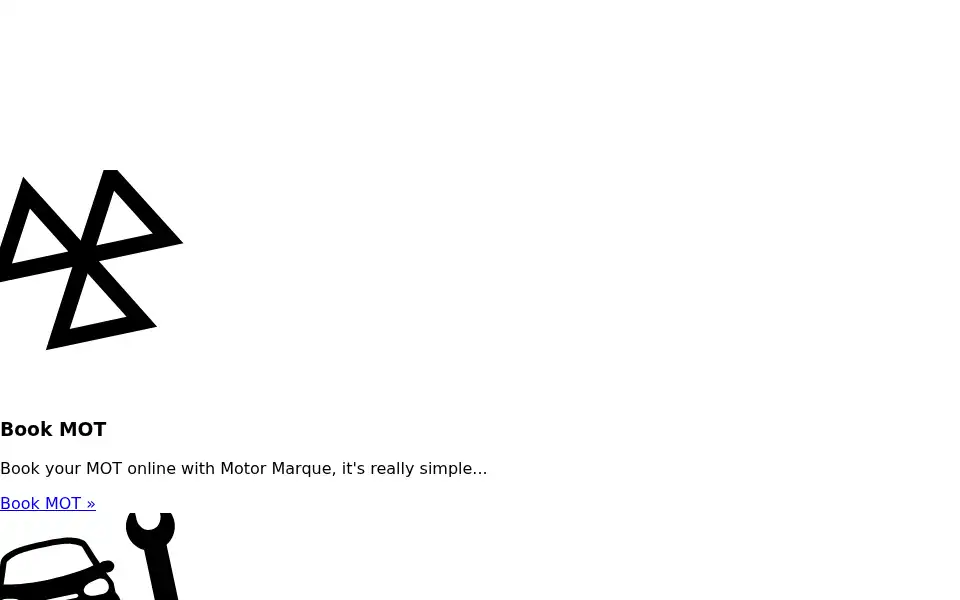 Screenshot of motormarque.co.uk
