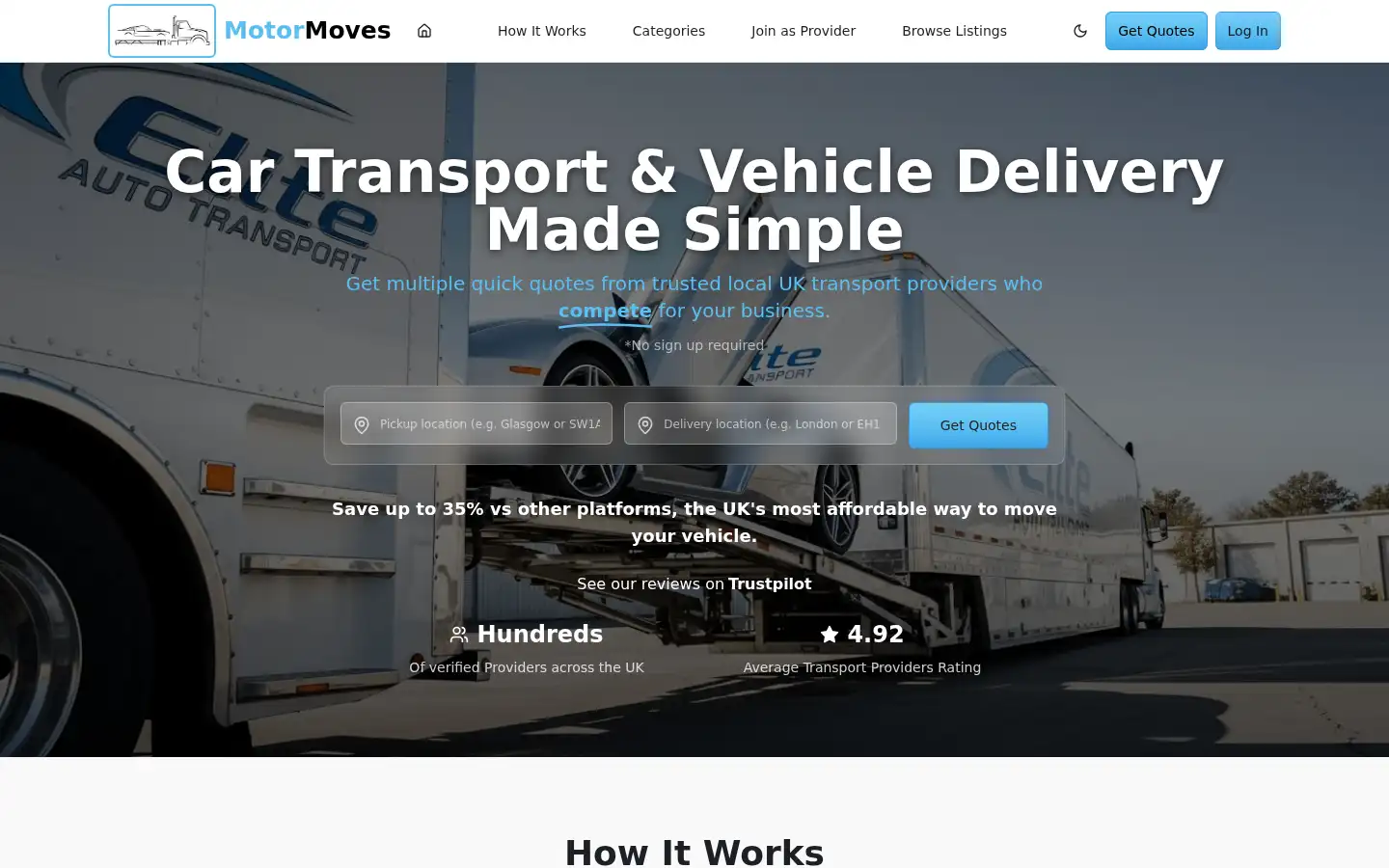 Screenshot of motormoves.net
