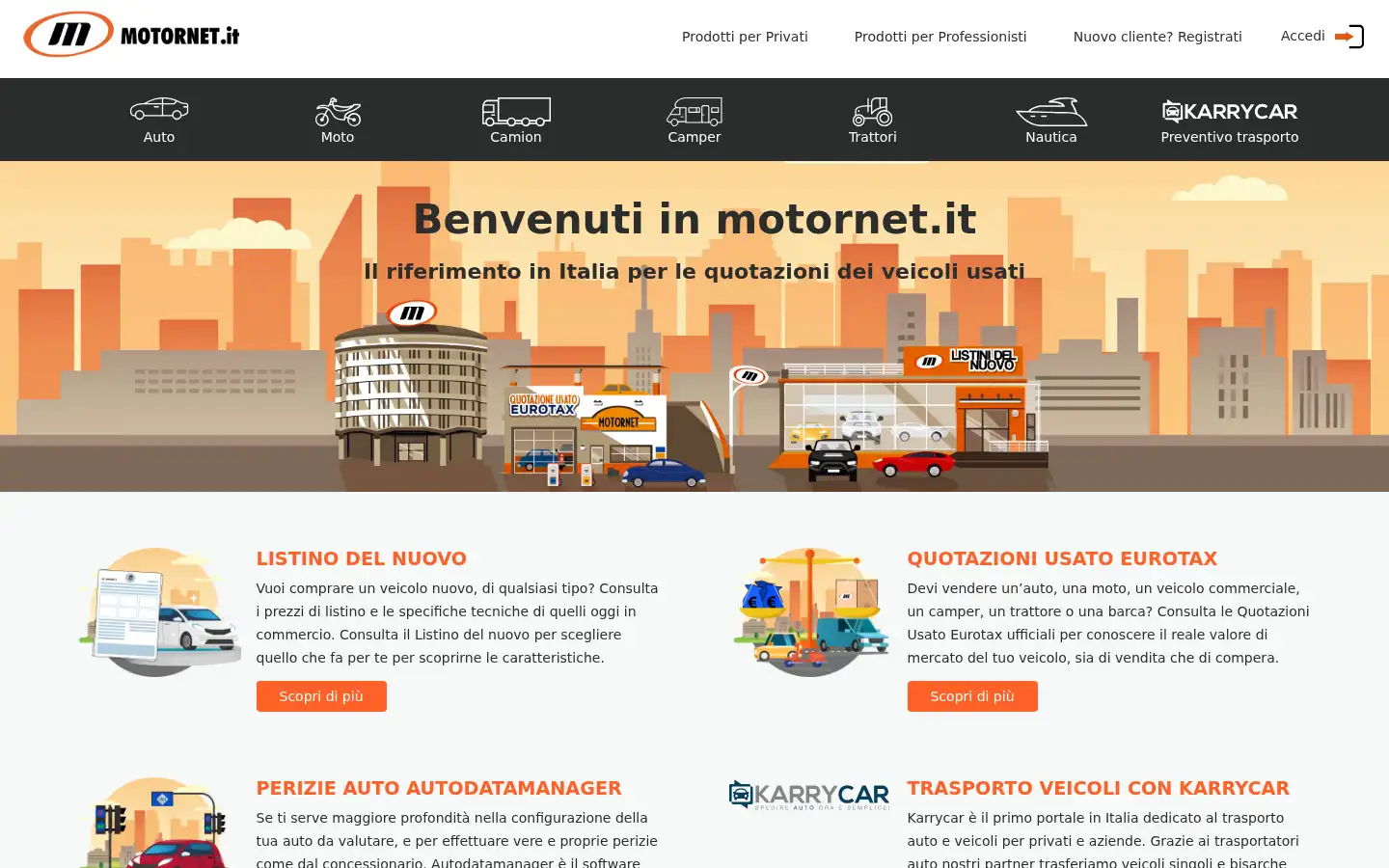 Screenshot of motornet.it