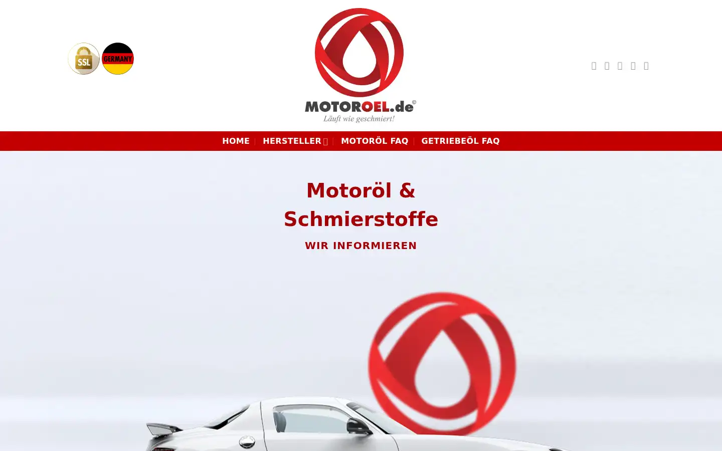 Screenshot of motoroel.de